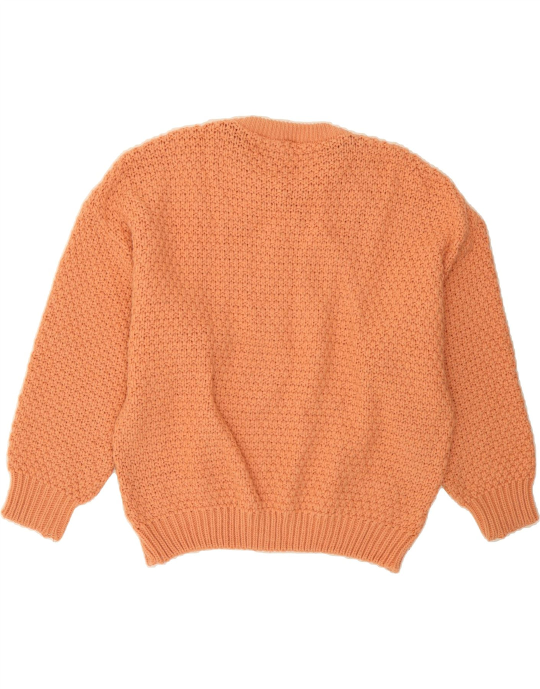 BLUE FLAME Womens Boat Neck Jumper Sweater UK 14 Medium Orange Acrylic Vintage Blue Flame and Second-Hand Blue Flame from Messina Hembry 