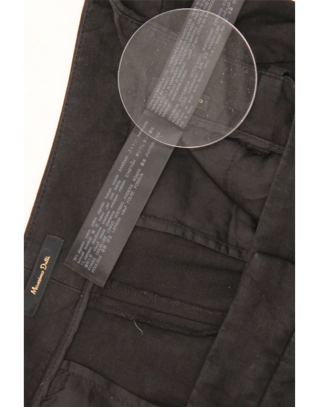 Spodnie damskie Massimo Dutti EU 40 Medium W30 L25 Czarne lniane