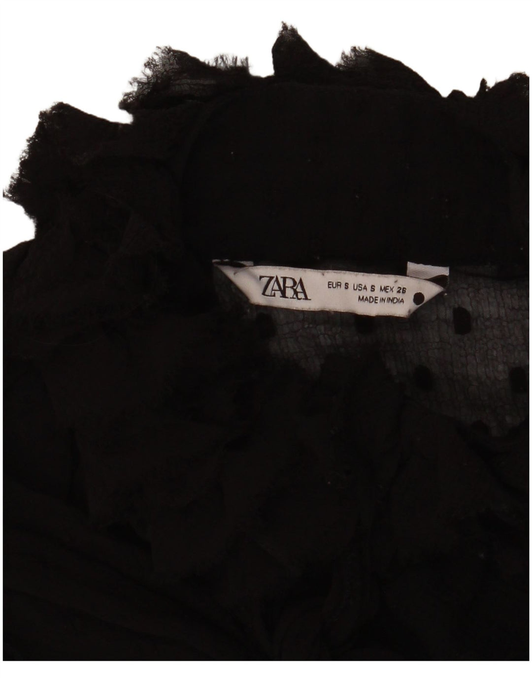 Damska bluzka oversize Zara Top UK 10 Small Black Spotted