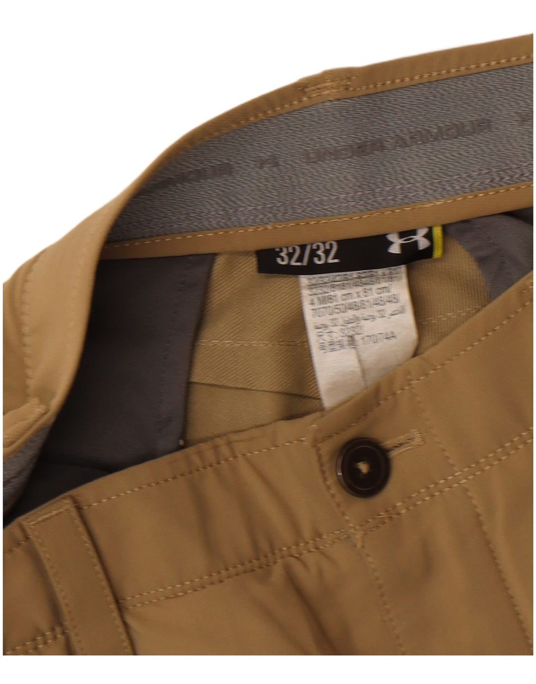 Spodnie męskie Under Armour Straight Chino W32 L32 Beżowy nylon