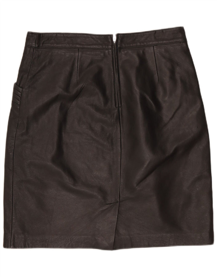 B.Young Damska mini spódniczka skórzana EU 38 Medium W30 Czarna skóra