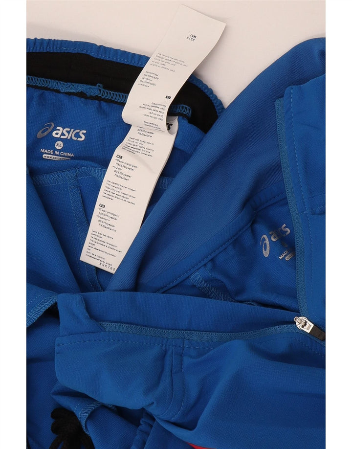 Pełny dres męski Asics Italia z grafiką XL, niebieski, poliester