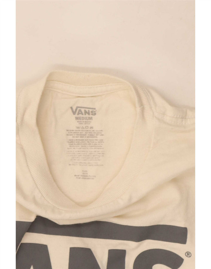 Męska koszulka z grafiką Vans, średnia biała bawełna