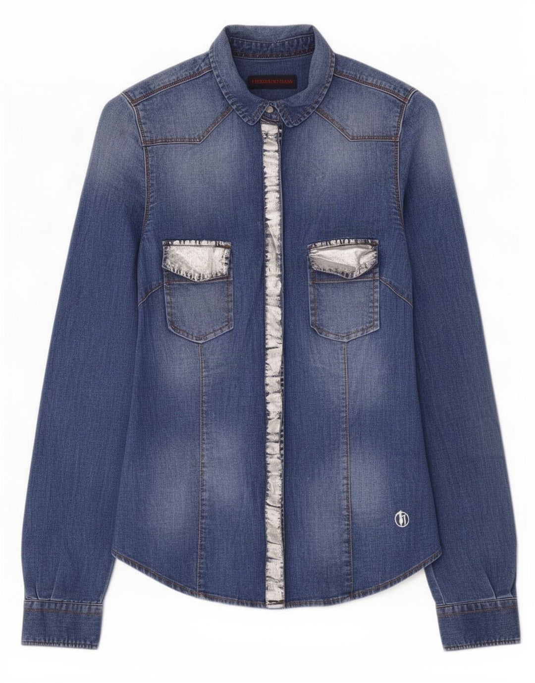 Damska koszula dżinsowa Trussardi Jeans IT 40 Small Blue