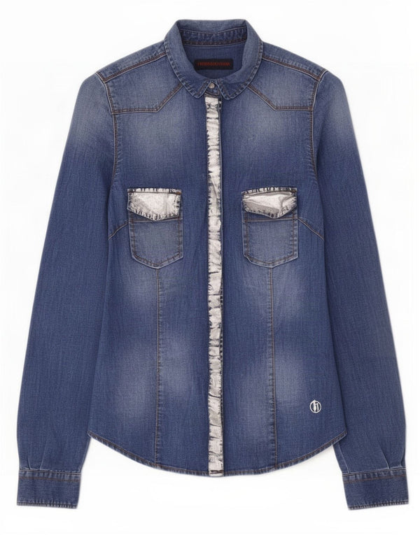 Damska koszula dżinsowa Trussardi Jeans IT 40 Small Blue