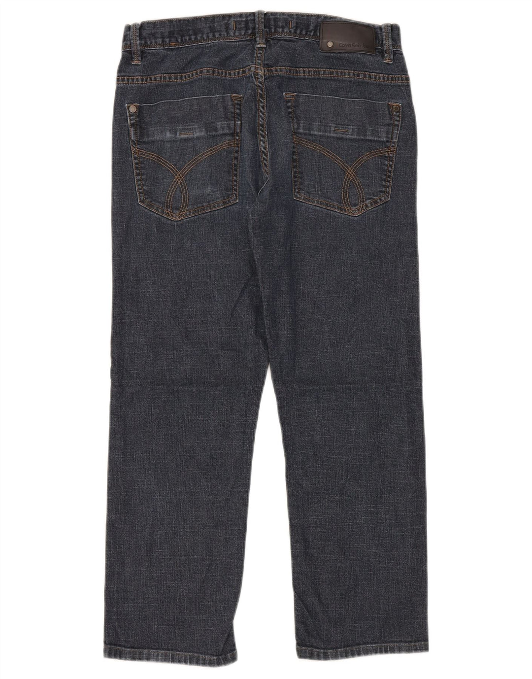 Męskie proste dżinsy Calvin Klein W32 L26 Granatowe, bawełniane