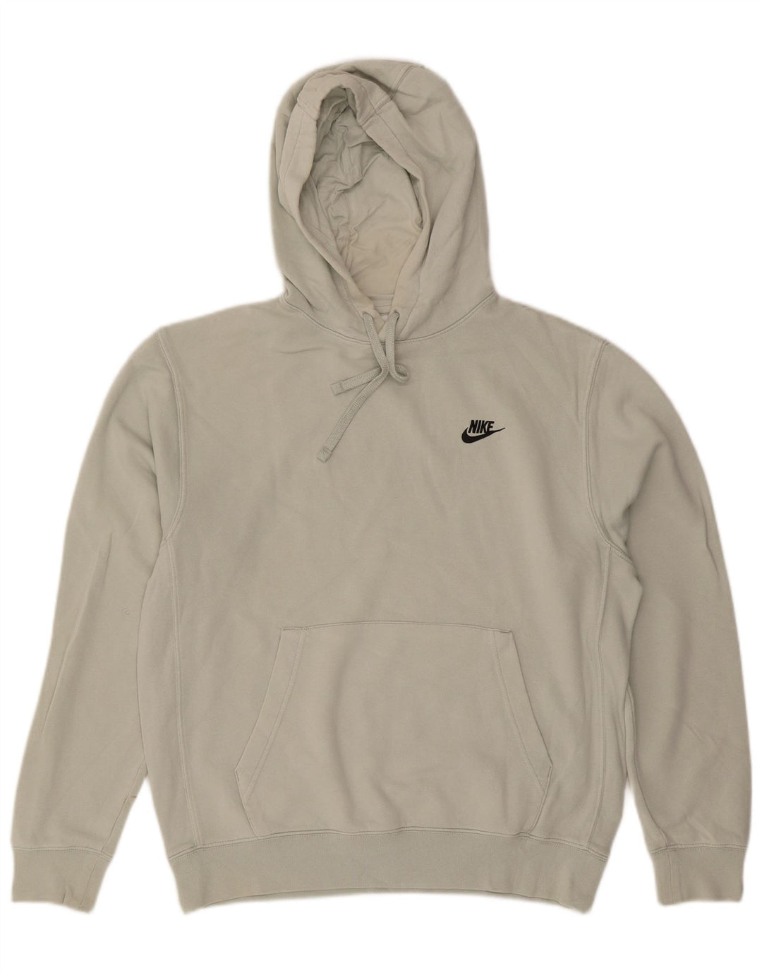 Męski sweter z kapturem Nike, średni zielony, bawełniany