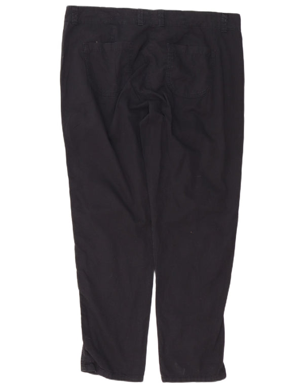 MARKS & SPENCER Womens Slim Chino Trousers UK 16 Large W38 L29 Black