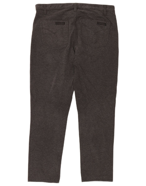 Spodnie damskie Calvin Klein Slim Casual US 14 Large W32 L30 Szara bawełna
