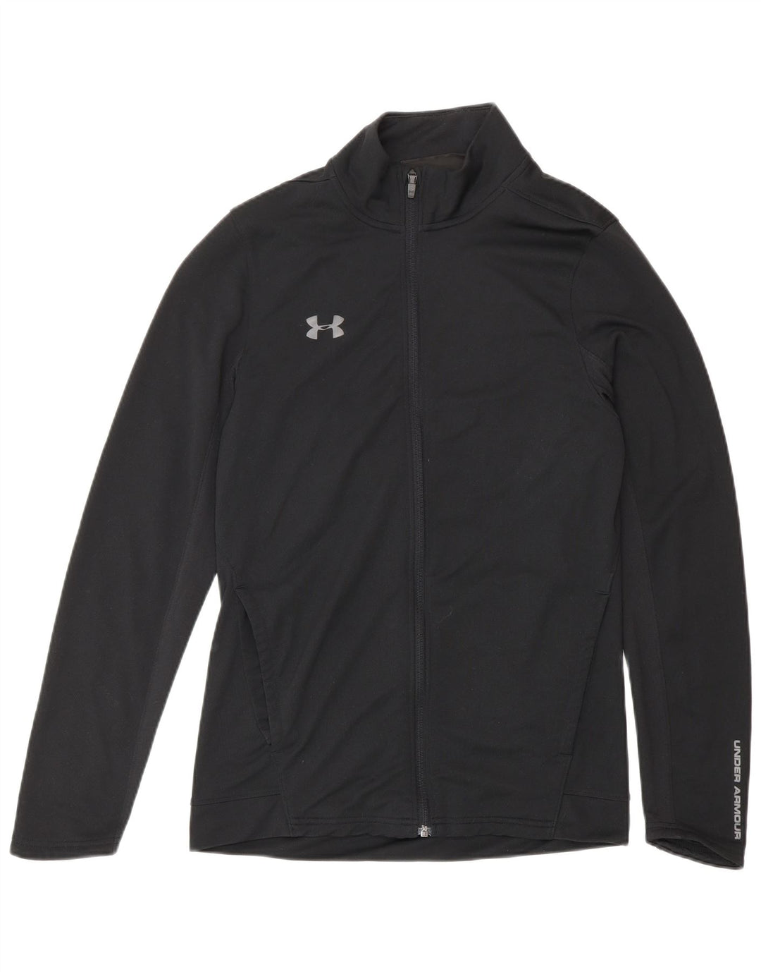 Męska dopasowana bluza dresowa Under Armour z grafiką, mała, czarna, poliestrowa