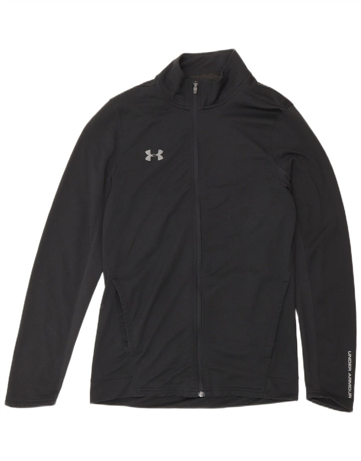 Męska dopasowana bluza dresowa Under Armour z grafiką, mała, czarna, poliestrowa
