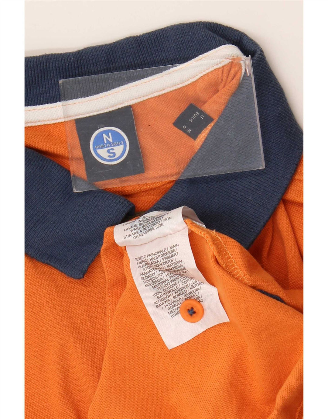 Męska koszulka polo North Sails, bawełniana, w kolorze średniopomarańczowym
