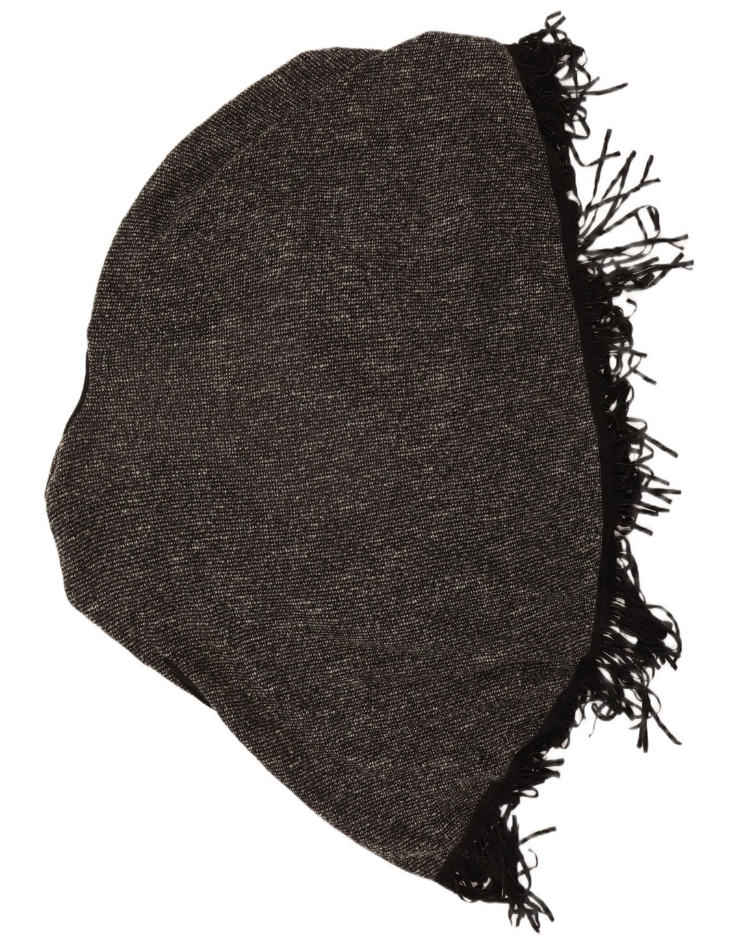 Vintage damski sweter poncho UK 22 3XL szary