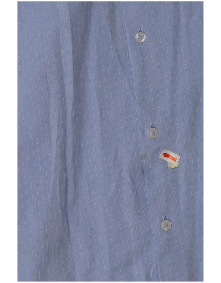 Koszula chłopięca BENETTON 13-14 lat, 3XL, niebieska, bawełniana w prążki