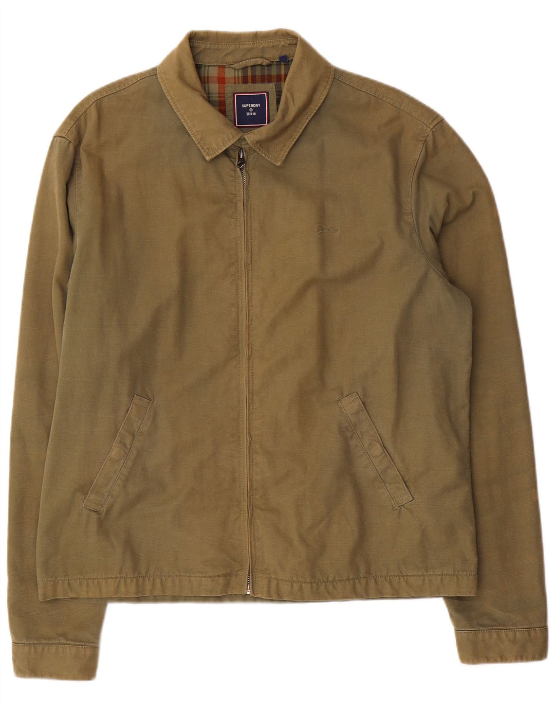 Męska kurtka bomber Superdry UK 40, duża, bawełniana khaki