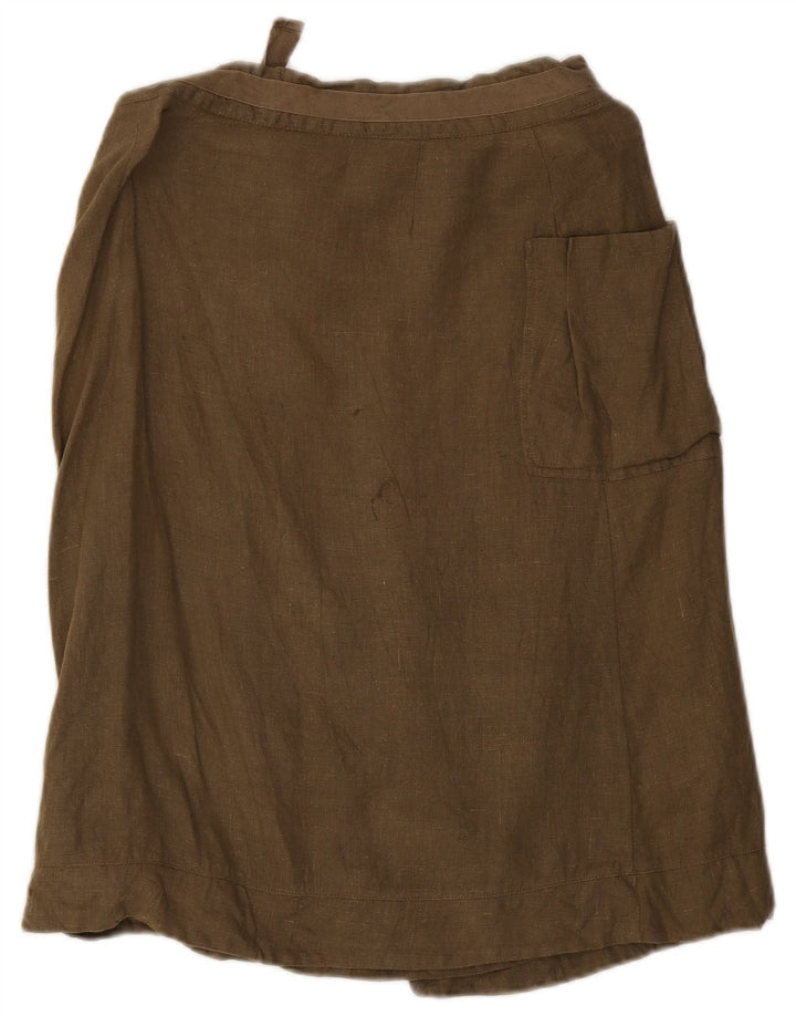 Damska spódnica cargo Sasha UK 12 Medium W29, lniana khaki