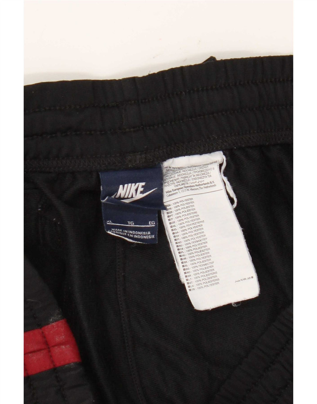 Męskie spodnie dresowe Nike XL, czarny, poliester z blokami kolorów