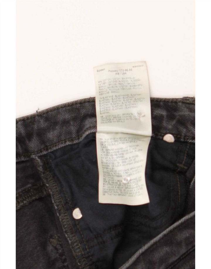 Damskie jeansy Lee Carol Straight W32 L26 Szara bawełna