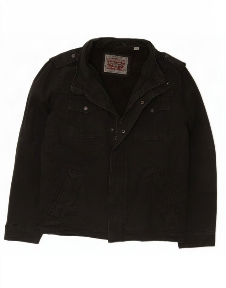Męska kurtka wojskowa Levi's Sherpa UK 40, duża czarna