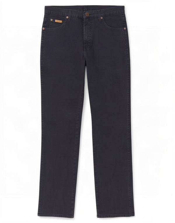 Męskie jeansy Wrangler Texas Straight W32 L34 Granatowe, bawełniane
