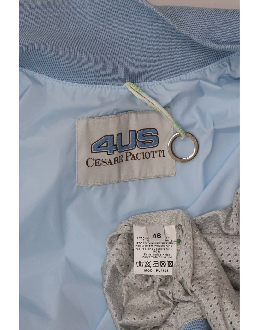 Męska kurtka bomber Cesare Paciotti 4US IT 48 Średni niebieski poliamid
