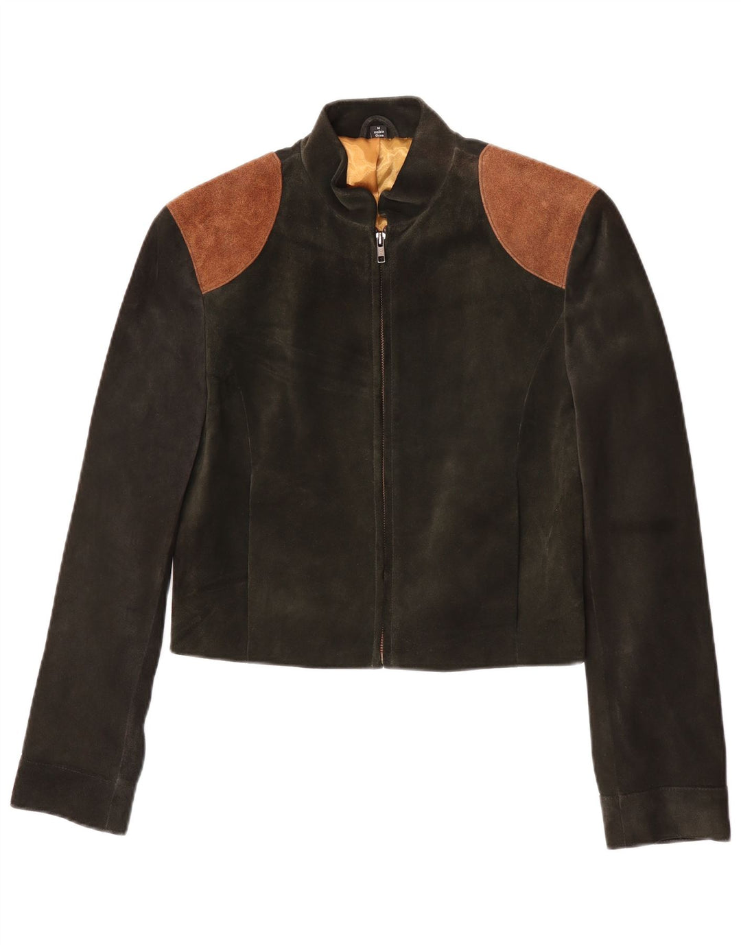 Damska kurtka bomber w stylu vintage, UK 12, w kolorze średniej zieleni