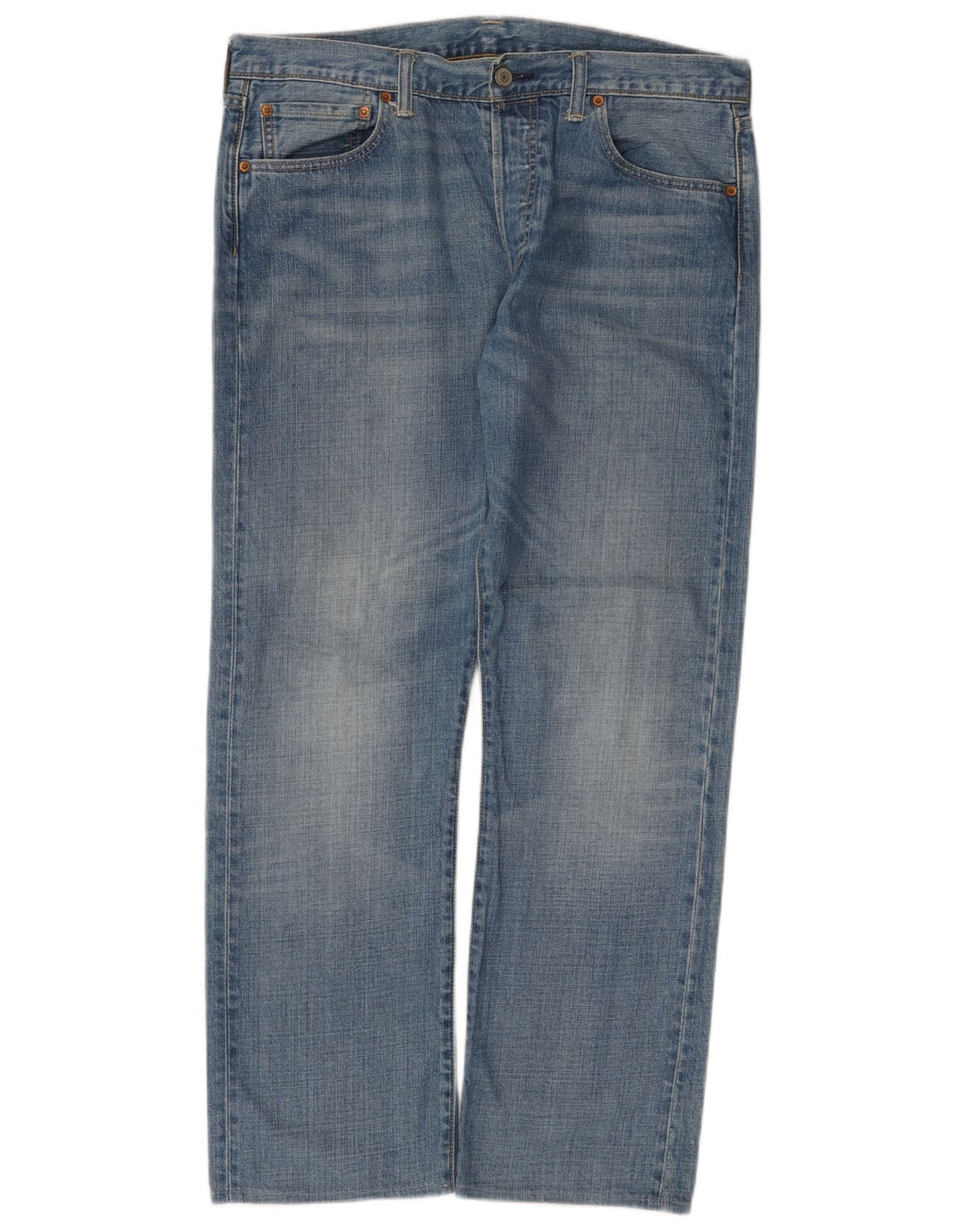 Męskie dżinsy Levi's 501 Straight W34 L29 Niebieskie bawełniane
