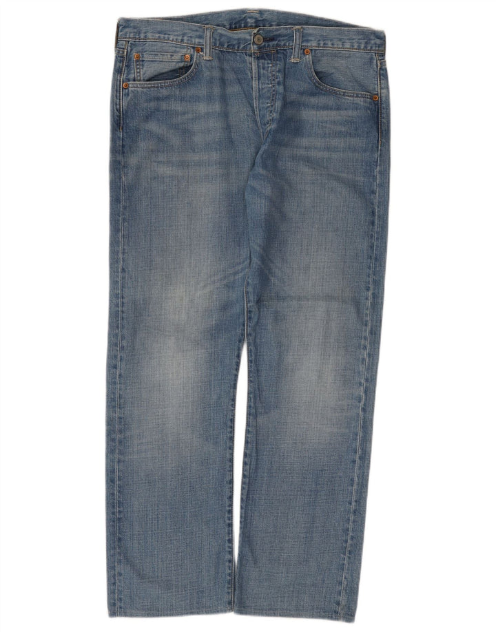 Męskie dżinsy Levi's 501 Straight W34 L29 Niebieskie bawełniane