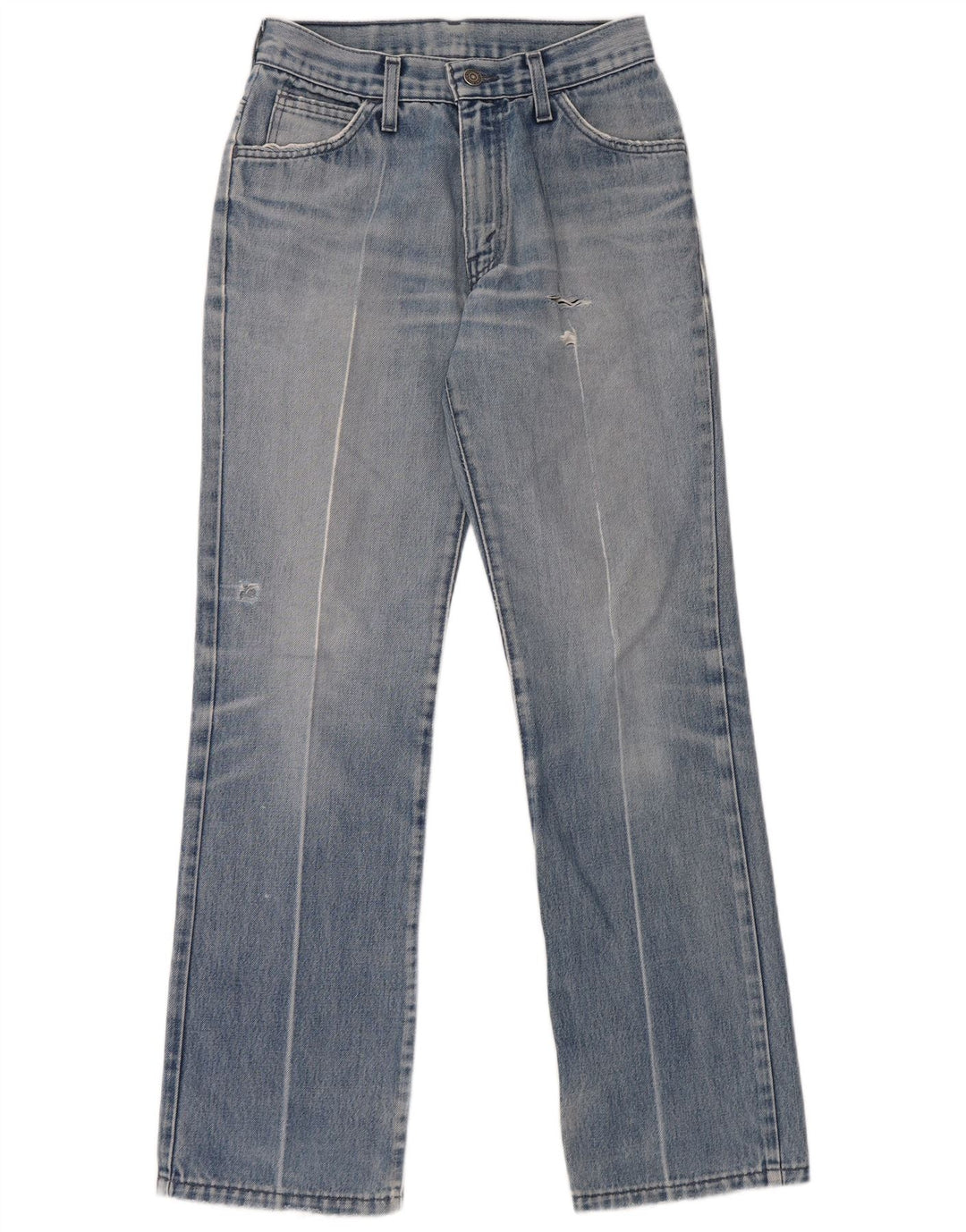Damskie dżinsy Levi's w trudnej sytuacji, proste W28 L32, niebieska bawełna