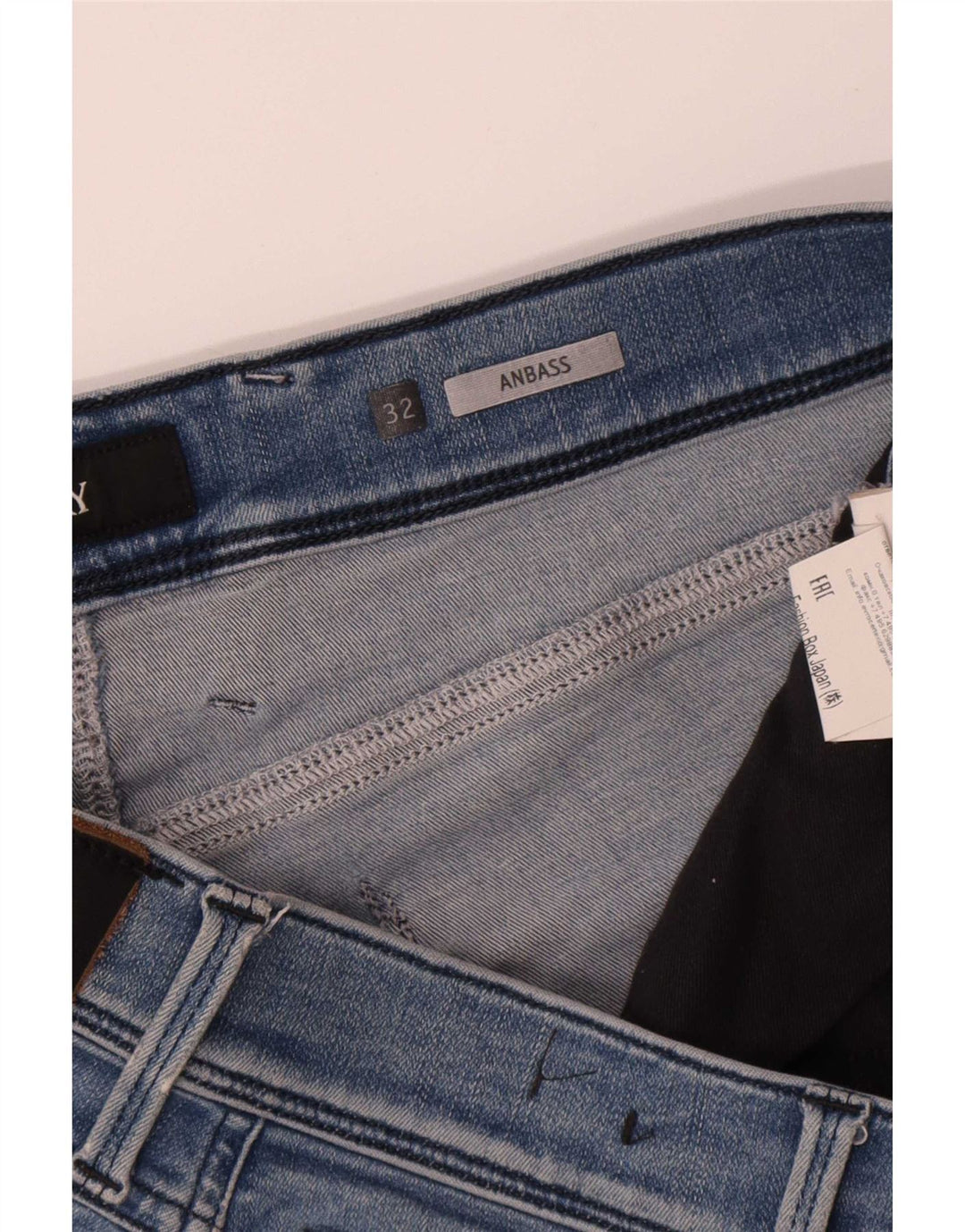 Damskie jeansy Replay Anbass Slim W32 L32 Niebieski poliester
