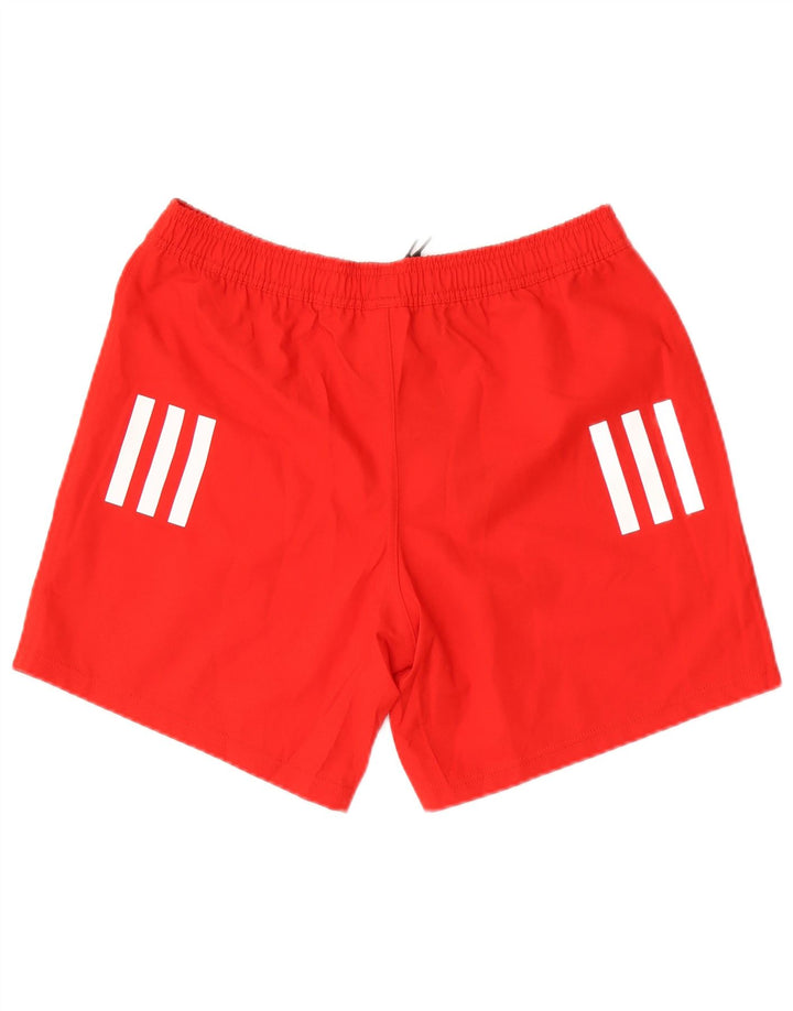 Męskie spodenki sportowe Adidas, duże, czerwone, poliestrowe