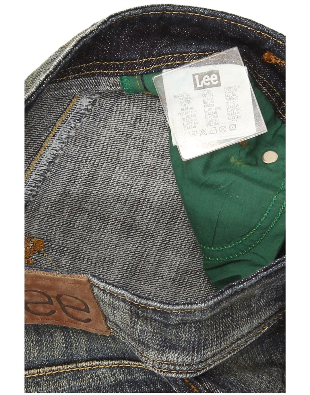 Damskie jeansy Lee Leola Bootcut W26 L33 Granatowe, bawełniane