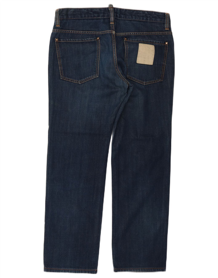 Dsquared2 Męskie proste dżinsy IT 48 Medium W34 L29 Niebieskie bawełniane