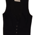Damska kamizelka Zara UK 6 XS, czarna, poliester