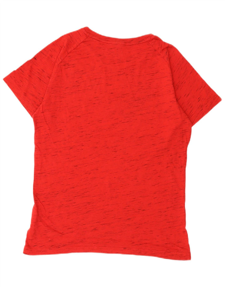T-shirt męski Puma, bawełniany, średni, czerwony, w plamki