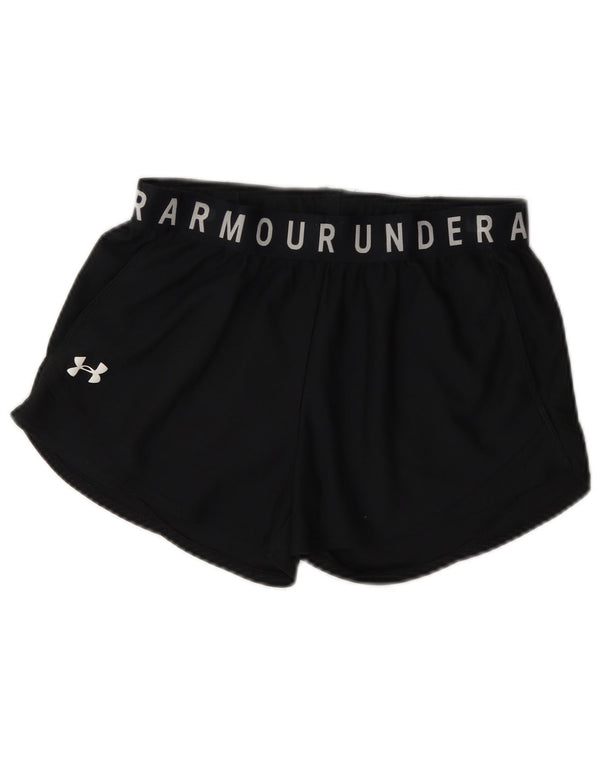 Damskie spodenki sportowe Under Armour Heat Gear Graphic UK 10, małe, czarne