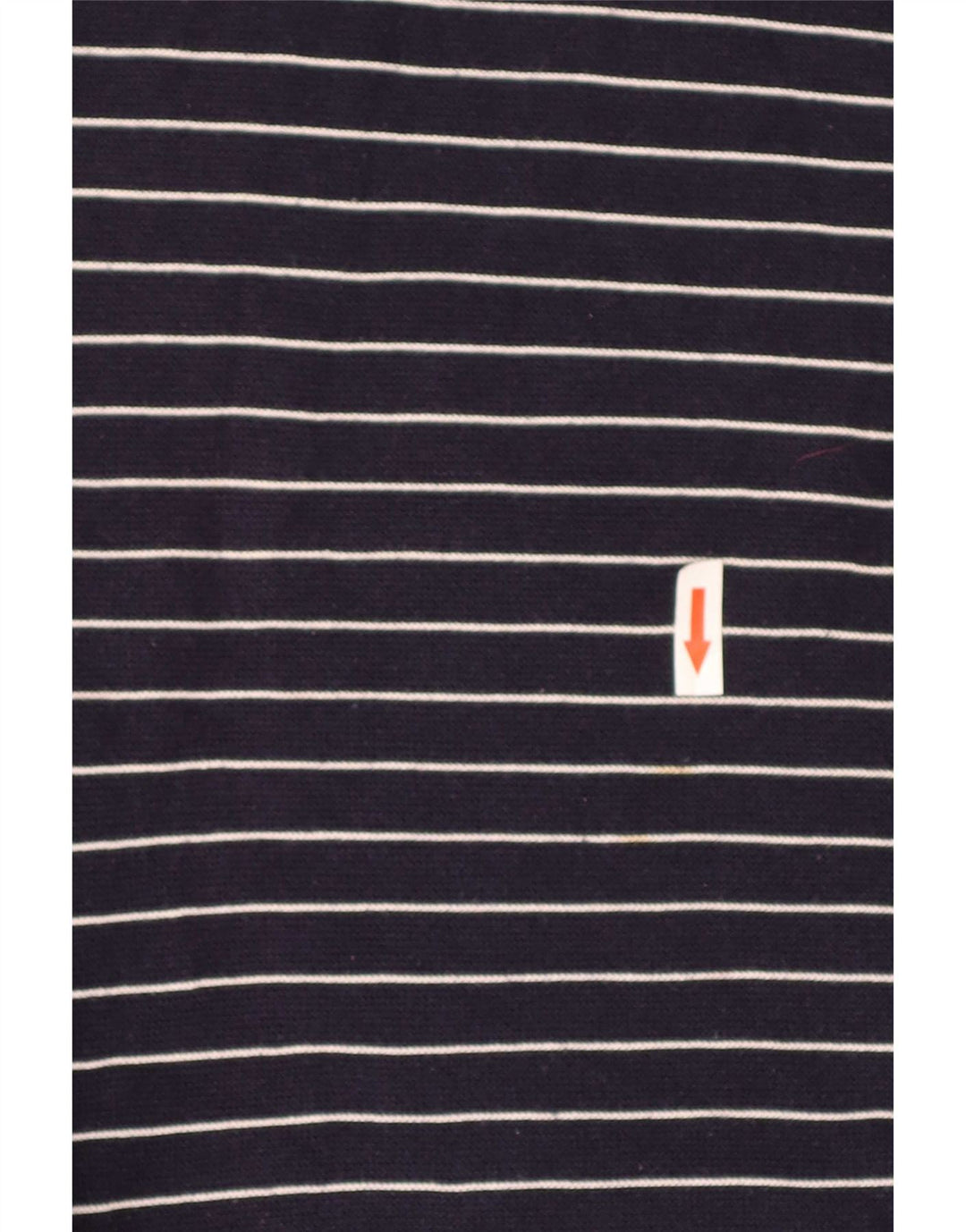 Męski sweter Lacoste z dekoltem w kształcie litery V, rozmiar 4, średni granatowy w paski