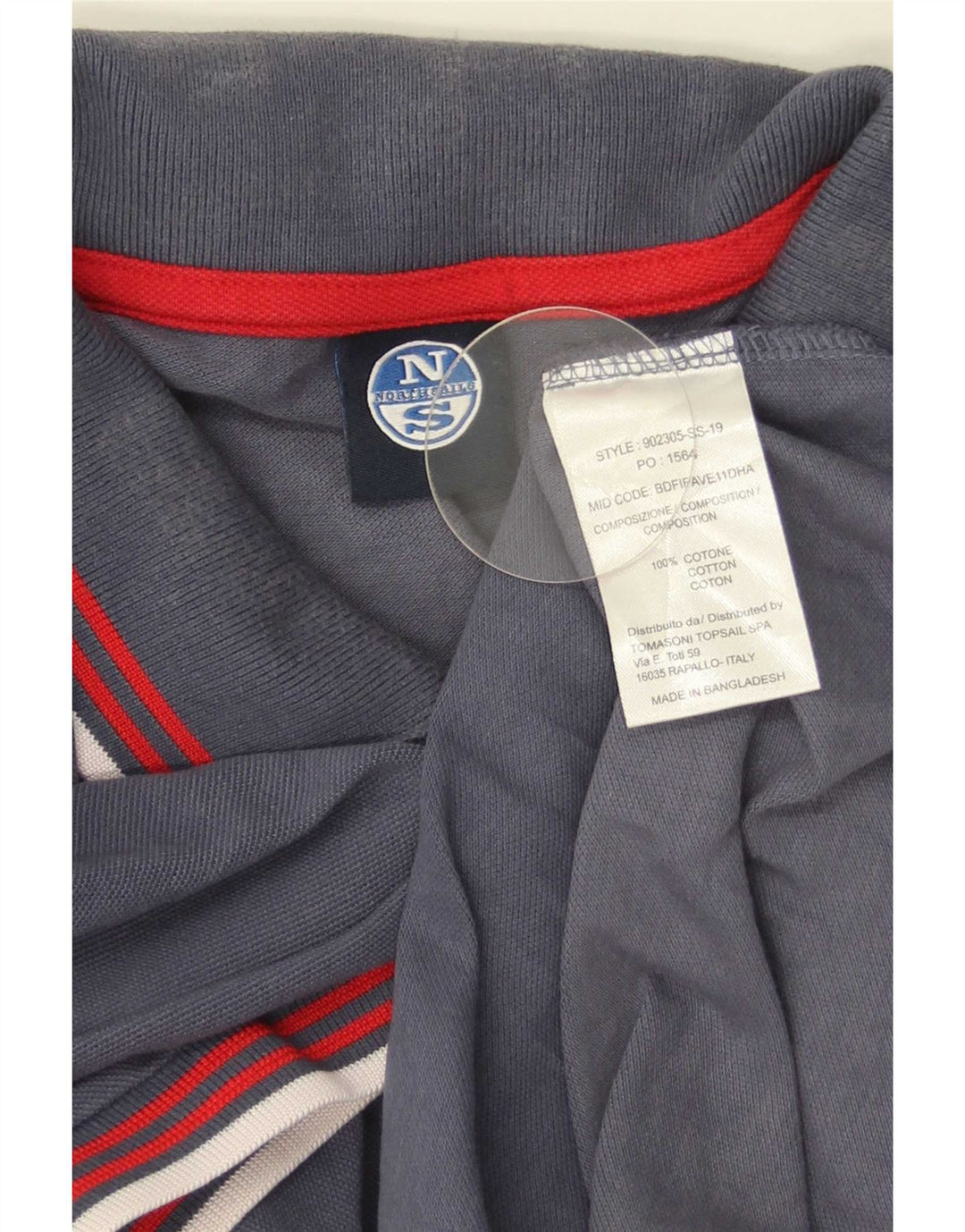 Męska koszulka polo North Sails, duża, granatowa, bawełniana