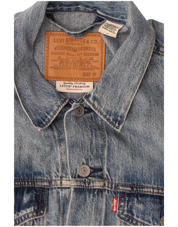 Męska kurtka dżinsowa Levi's UK 38, średnia niebieska, bawełniana