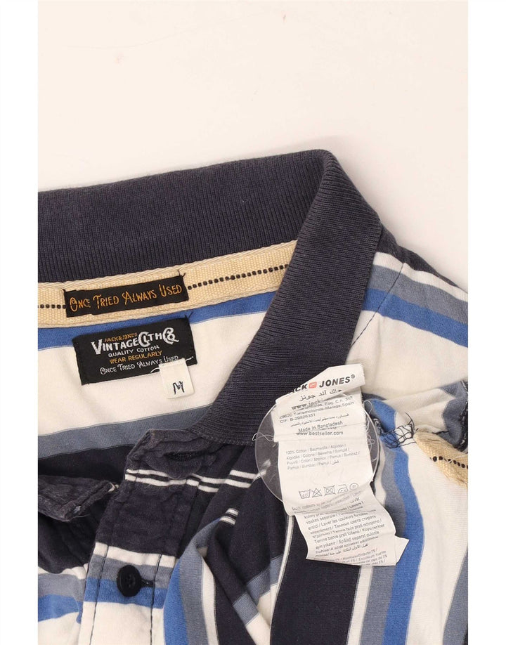 Męska koszulka polo Jack & Jones, średnia, wielobarwna, bawełniana w paski