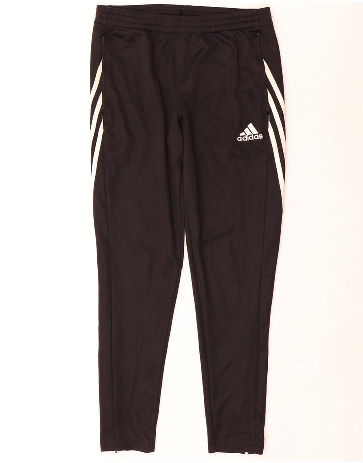 Męskie spodnie dresowe Adidas Climalite, średni czarny poliester