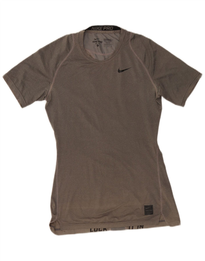 T-shirt damski Nike Dri Fit Top UK 14, duży, szary poliester