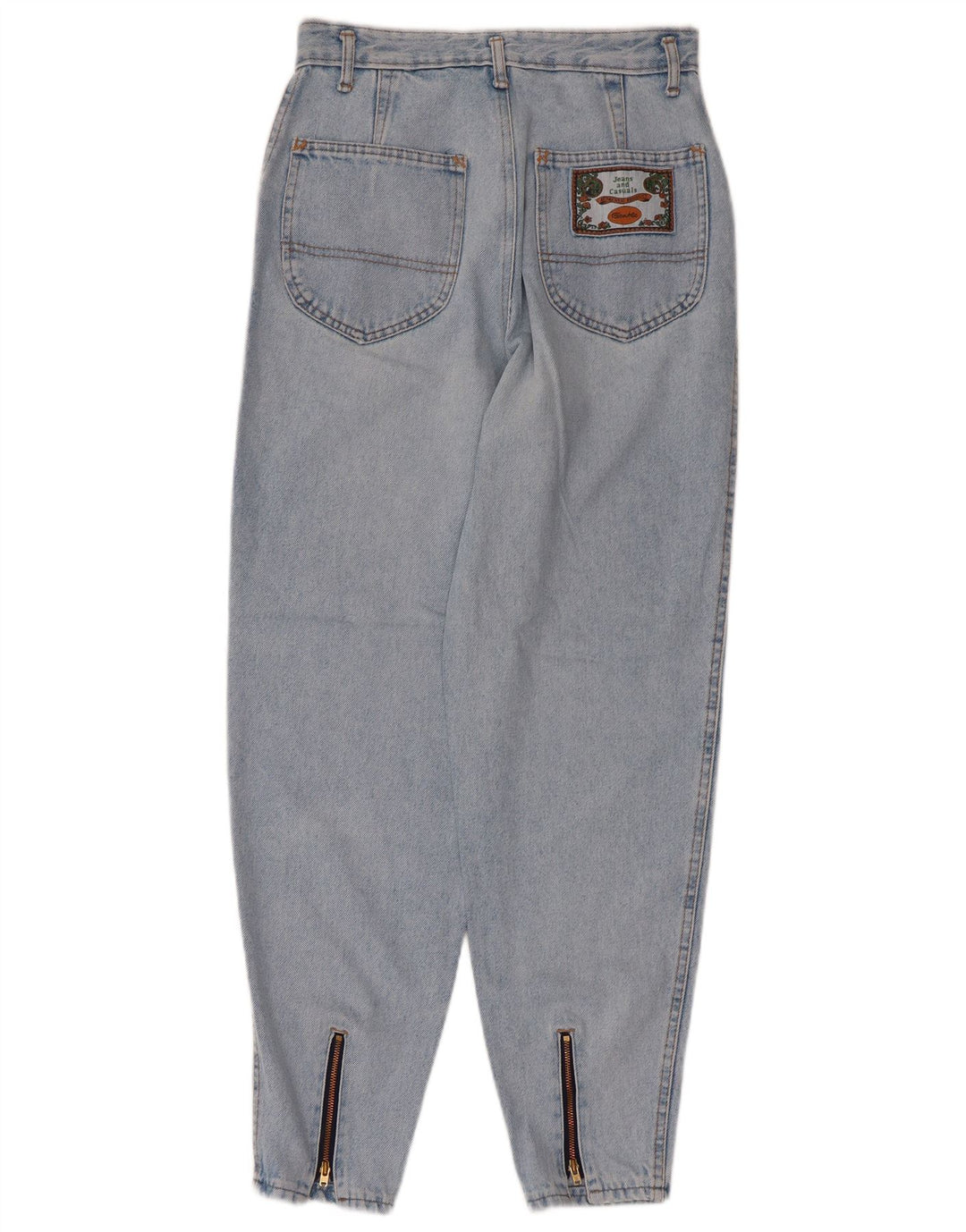 Damskie jeansy z wysokim stanem VINTAGE W29 L27 Niebieskie