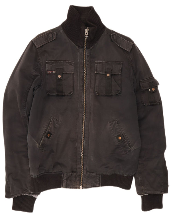 Męska kurtka użytkowa Jack & Jones UK 40, duża, czarna, bawełniana