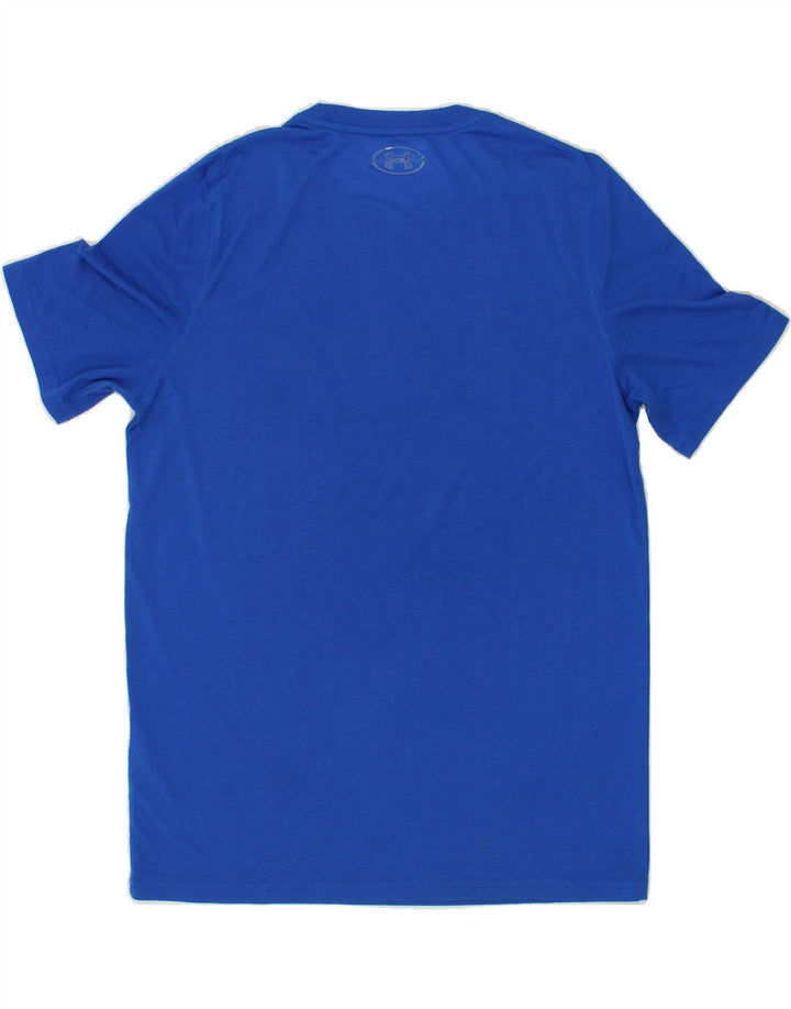 UNDER ARMOUR Mens Heat Gear T-Shirt Top Small Blue Polyester Vintage Under Armour and Second-Hand Under Armour from Messina Hembry 