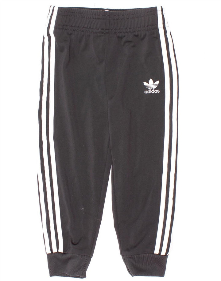 Adidas Chłopięce Spodnie Dresowe Joggery 2-3 Lat Czarny Poliester