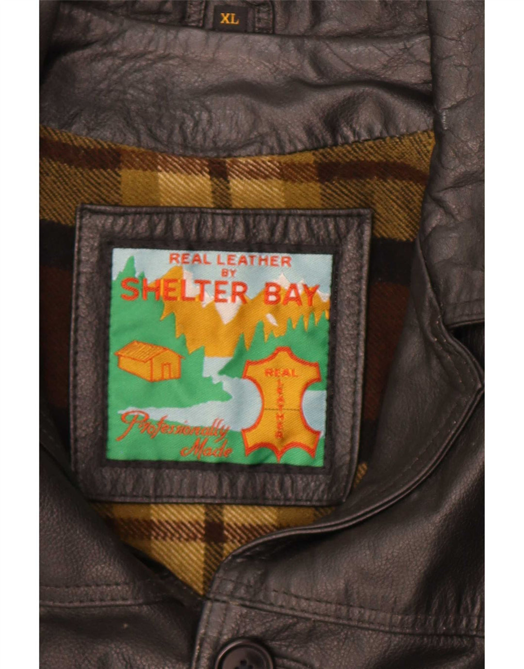 Męska kurtka skórzana Shelter Bay UK 42 XL czarna