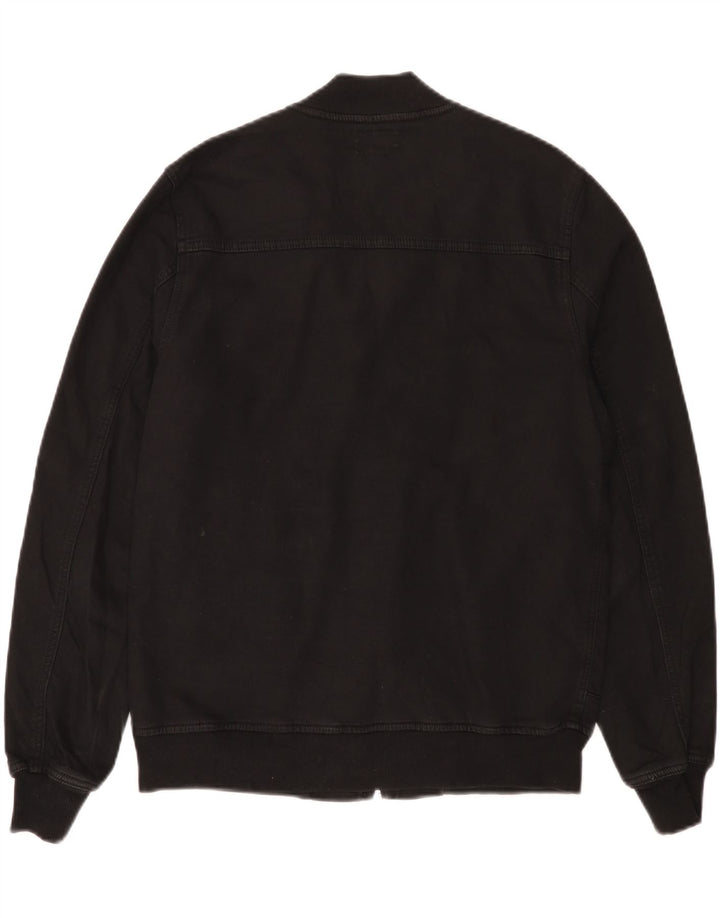 Męska kurtka bomber True Religion UK 36, mała, czarna, bawełniana