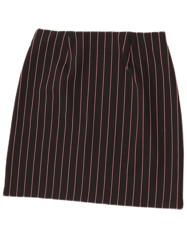 Marks & Spencer Damska spódnica mini UK 8 Small W26, poliester w czarne paski