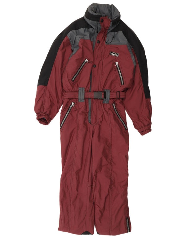 Męski kombinezon narciarski ELLESSE IT 52 XL Burgundowy poliamid z blokami kolorów